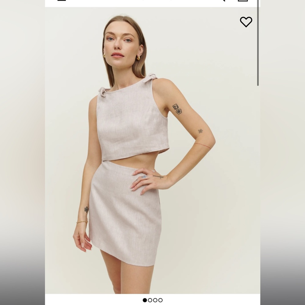 Reformation Farley Linen Two Piece size 0